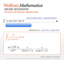 Mathematica Integral